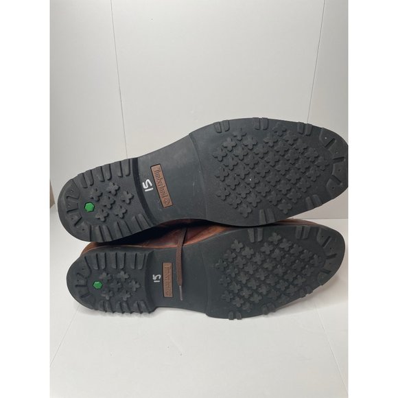 Timberland men's boot mirrorfit system ankle boot lace up side zip brown leather - Picture 9 of 9